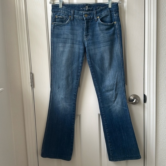 7 for all mankind A pocket Blue slightly Flared Jeans size 29 - Picture 1 of 15